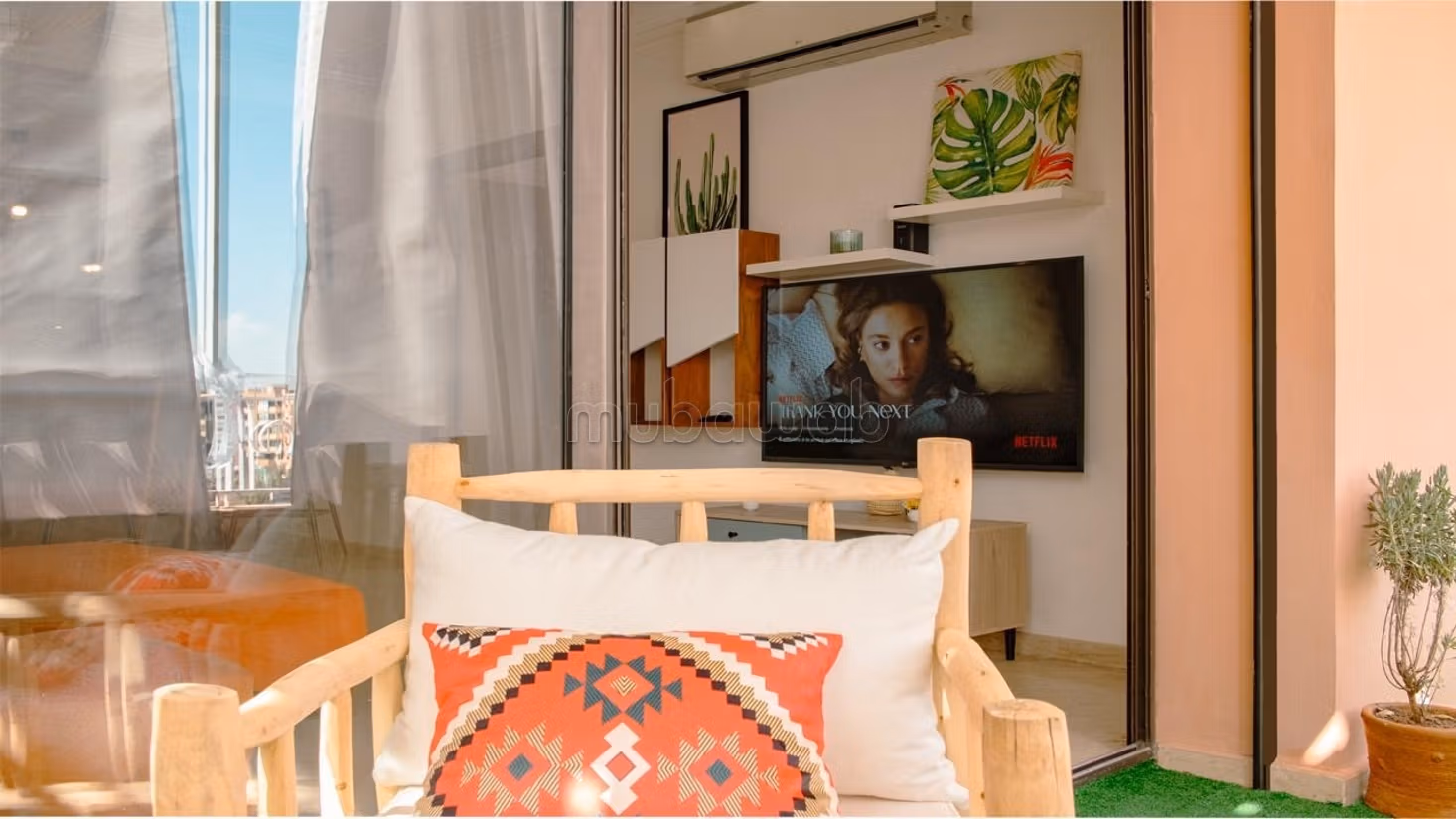Appartement à louer à Guéliz. 1 chambre. Bien meublé