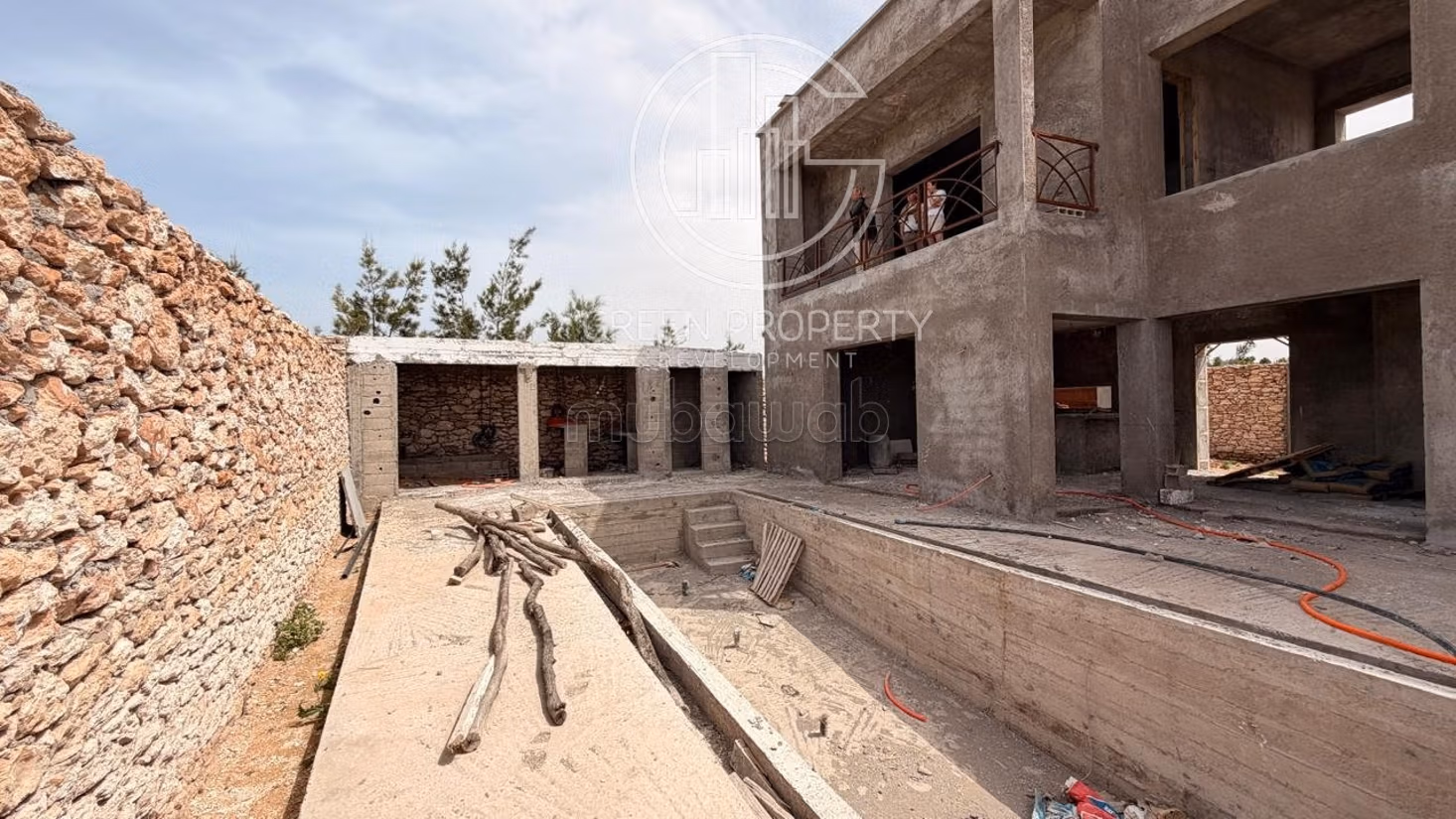 Contemporary villa nearing completion