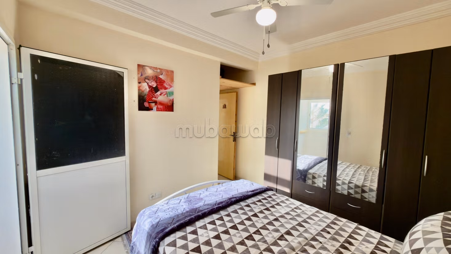 Location of an apartment in Hay Al Farah. Area 65 m². Furnished