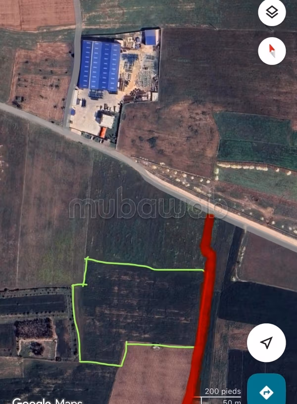 Achat de terrain. Superficie 17000 m²