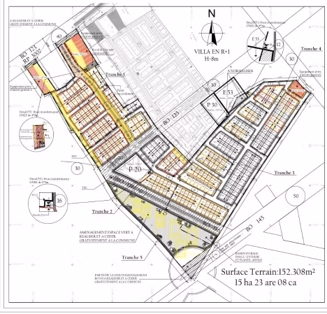 Terrain villa van 300 m² premium in Bouskoura