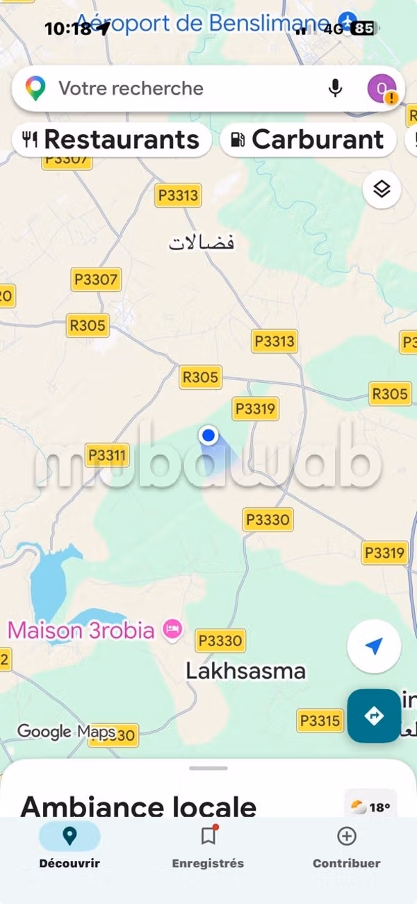 Terrain en vente à Béni Yakhlef. 
Surface totale 30100 m²