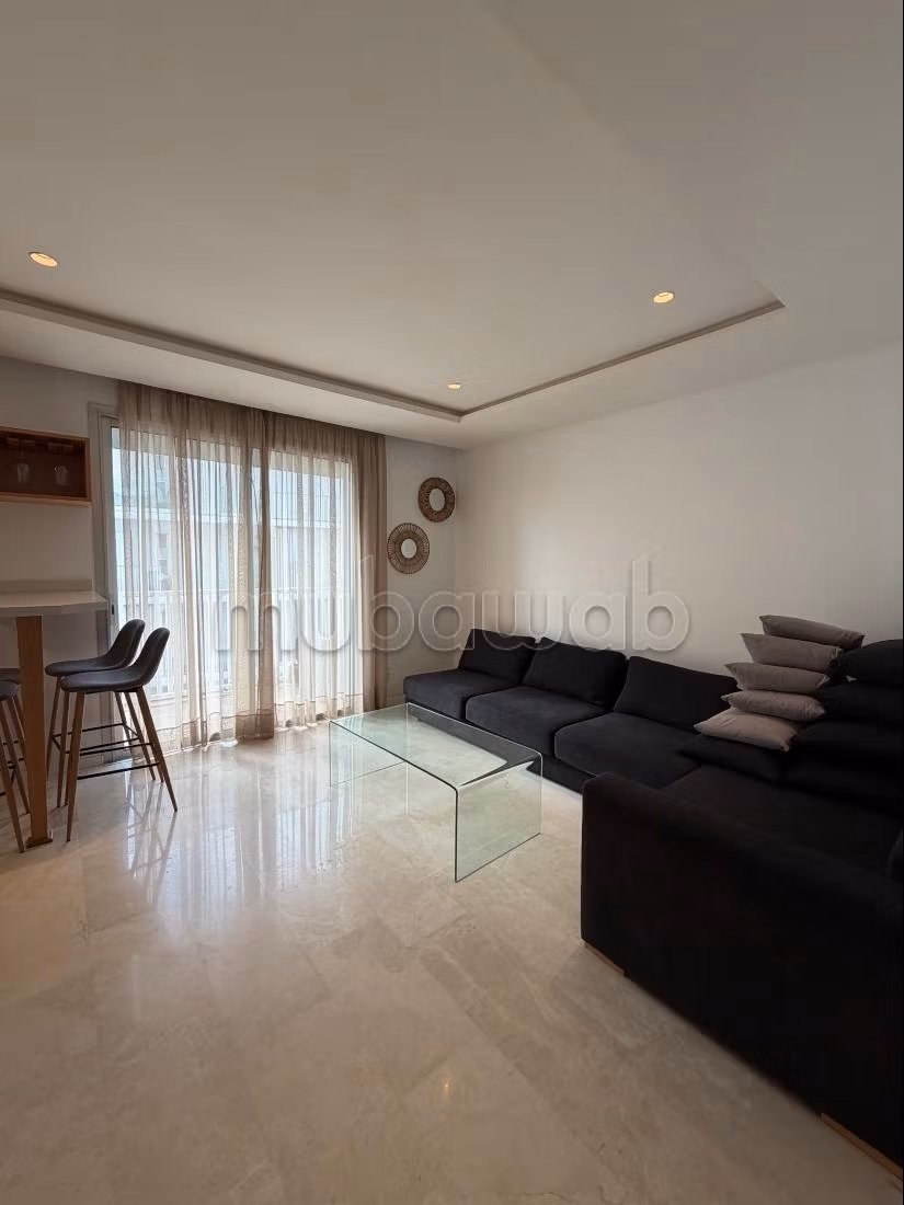 Magnifique studio meublé au 11 eme etage, résidence BO52, cuisine séparée, grande terrasse, — 2