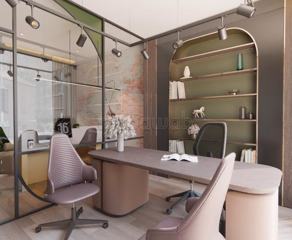 Bureaux à louer à Oasis 
équipe Superficie 80 m².
Concierge et climatisation
