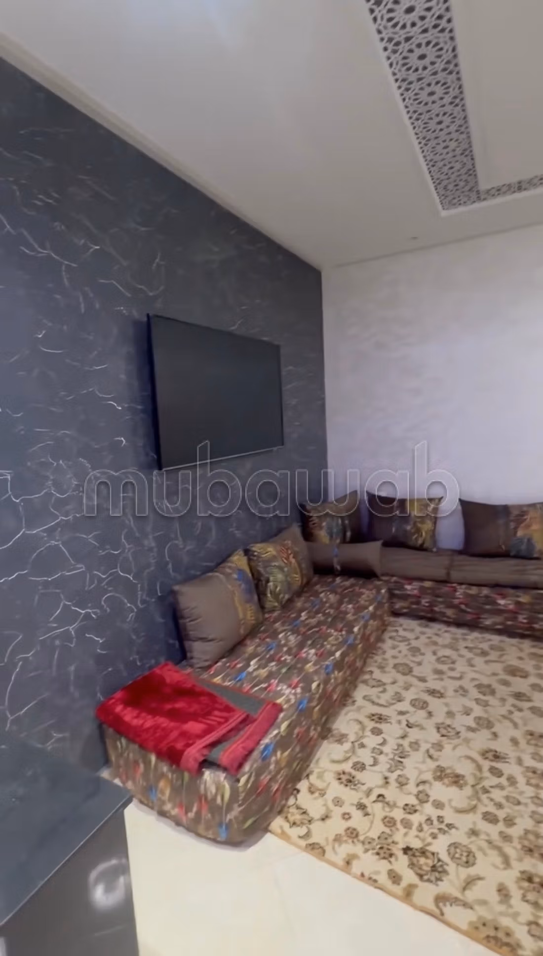 Appartement à louer à Ain Aouda. Superficie 120 m². Salon Marocain, sécurité