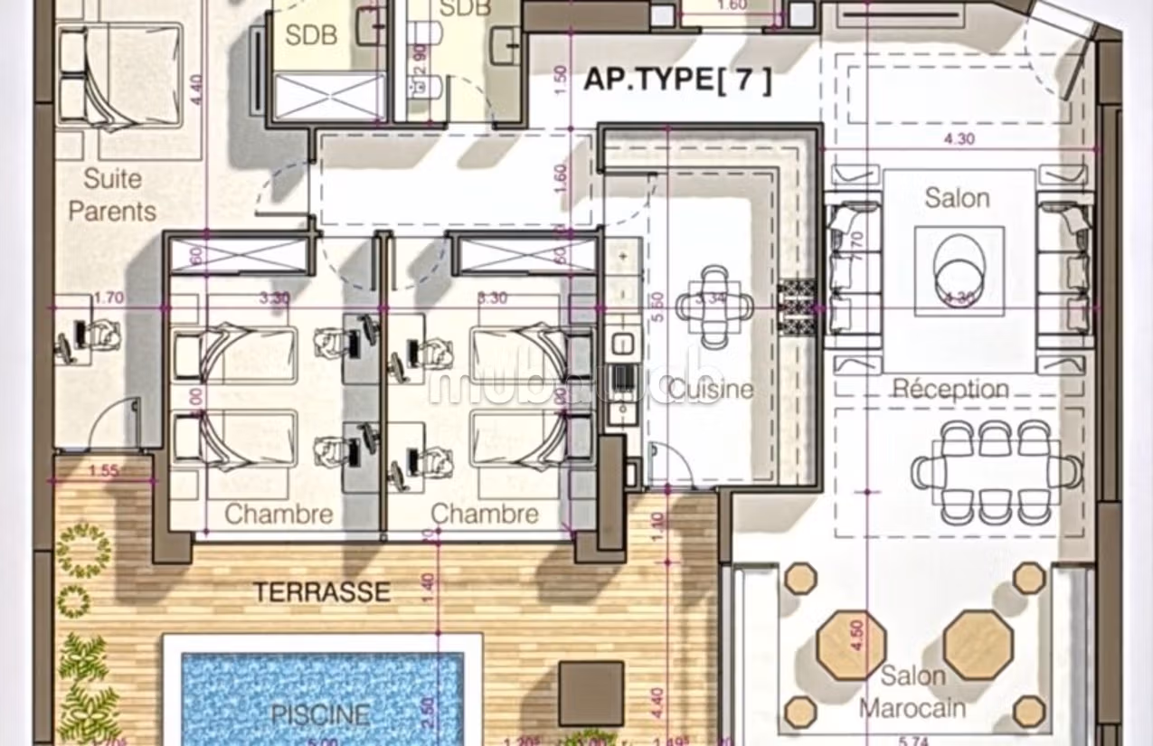 Appartements en vente a tanger projet neuf