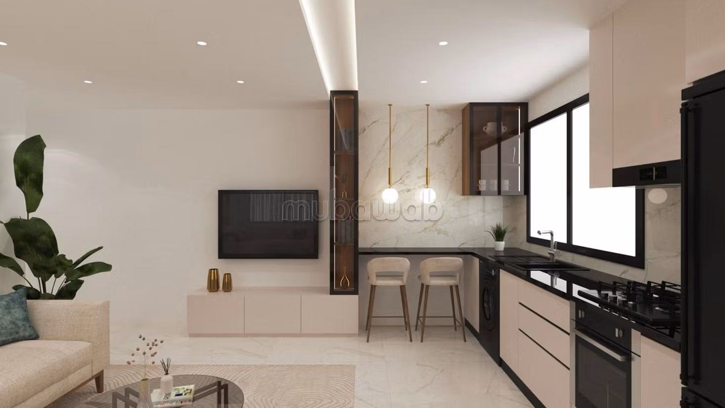 Appartement de haut standing a 100 m de la plage