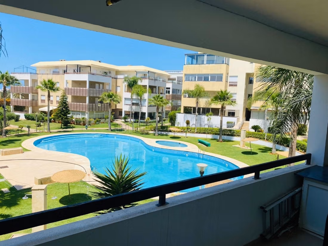 Bel appartement en location à Plage Oued Cherrat. 2 belles chambres