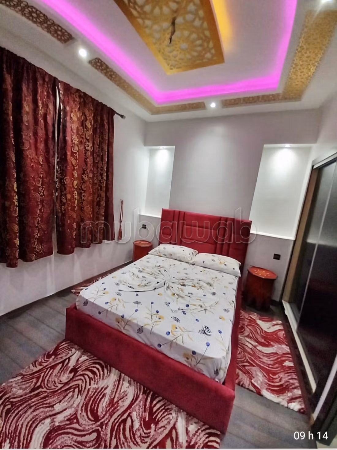 Appartement de vacances à louer à Guéliz. 4 pièces. Salon Marocain, sécurité