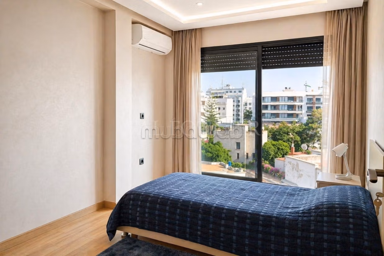 Appartamento moderno arredato con 2 camere da letto e terrazza – Palmier, Casablanca
