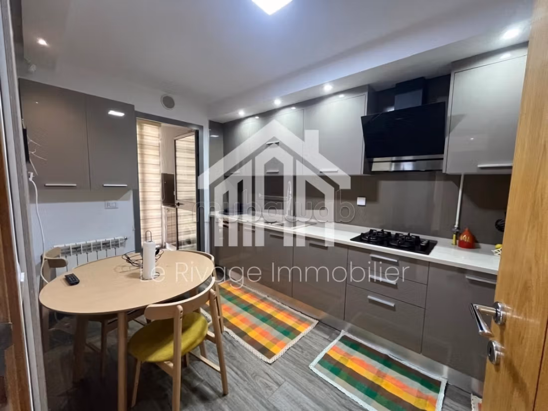 An S1 apartment in Soukra with a large garden
