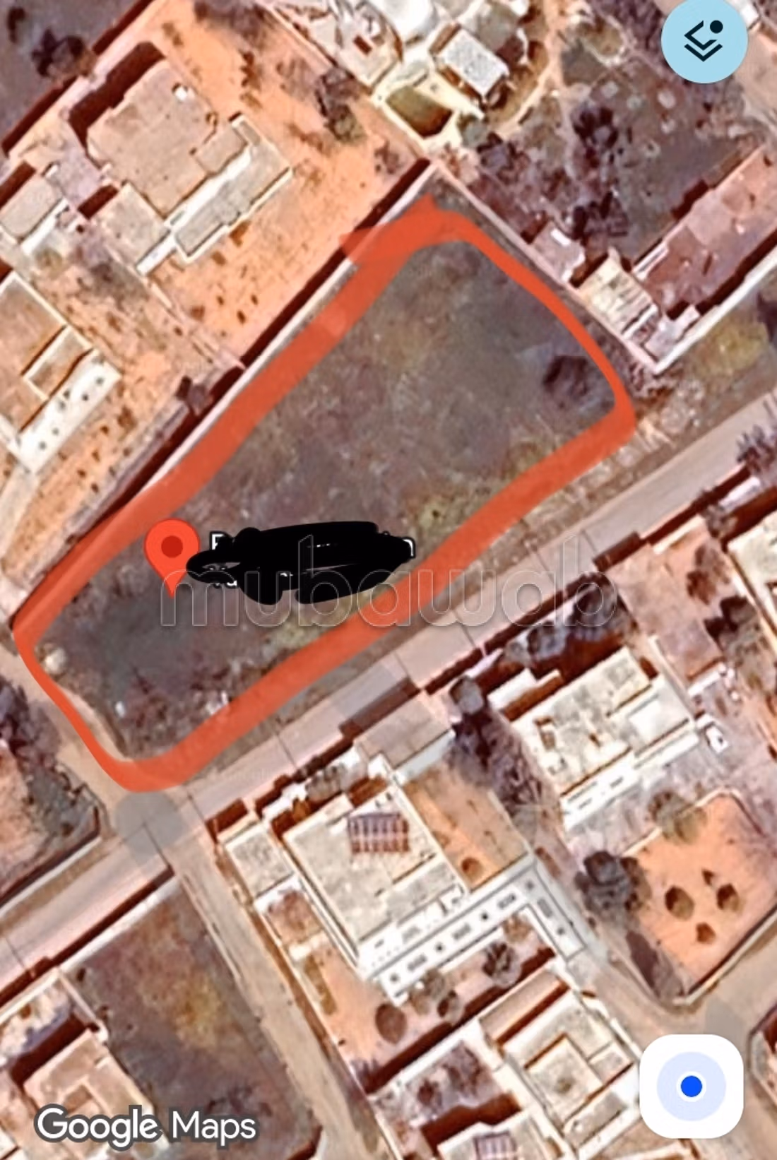 Terrain en vente à route manzel chaker km 8 
Merkez Ouali. Superficie 2208 m²
