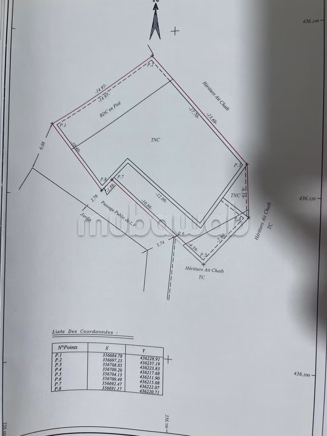 Maison titré 325m² avec cour près Kasbah Taourirt