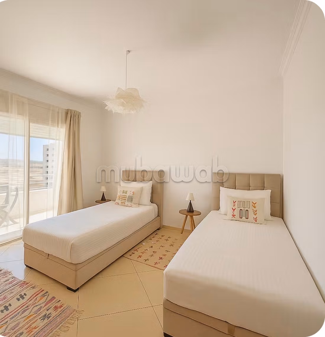Bel appartement en location à Gueznaia. 2 chambres. Bien meublé