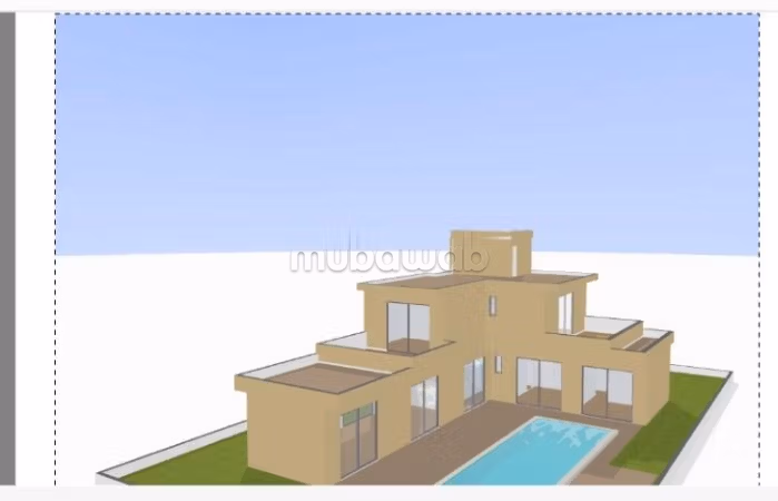 Terrain titré de 717m² plans autorisés villa