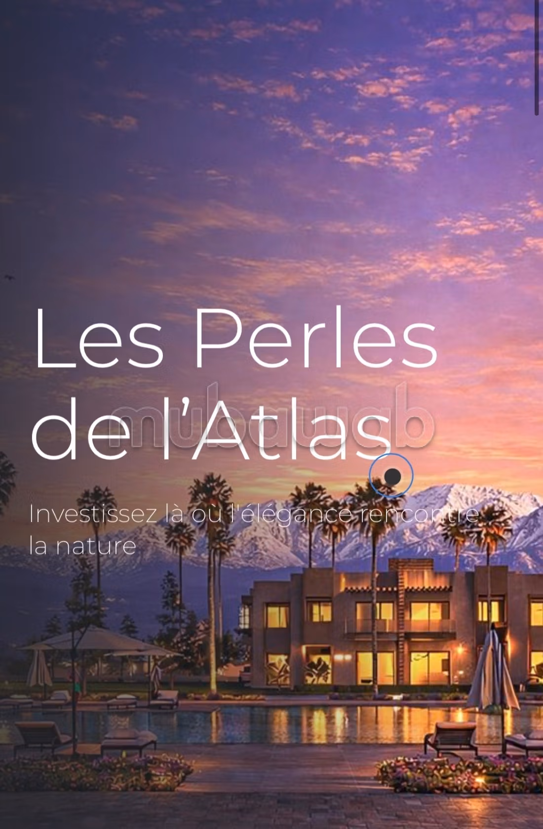 Lancement exclusif – résidence les perles de l’atlas