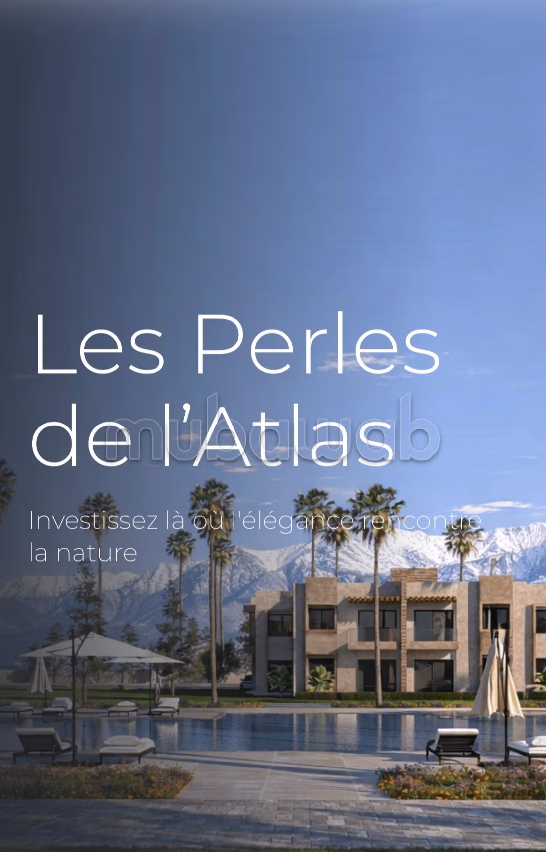 Lancement exclusif – résidence les perles de l’atlas
