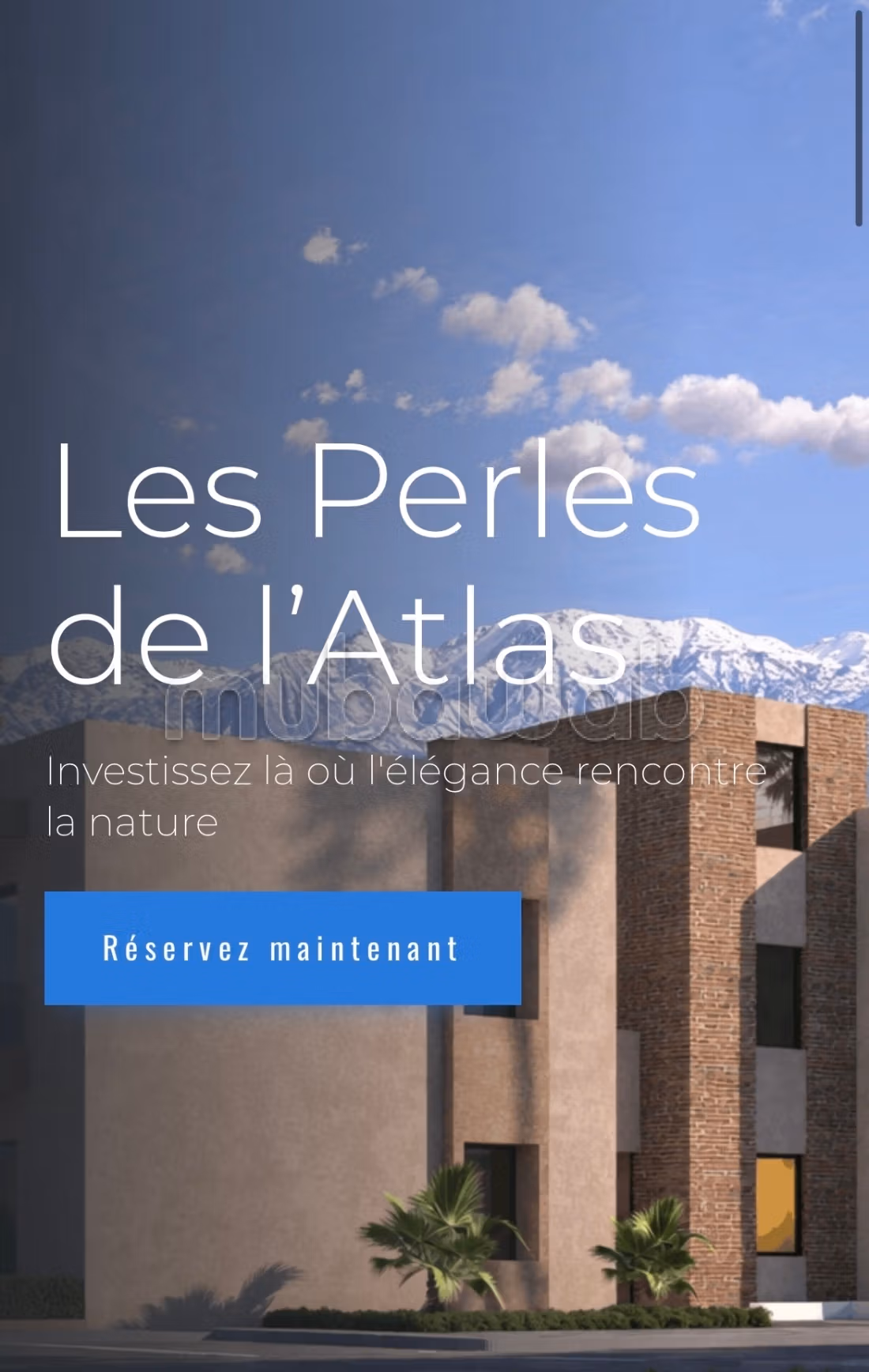 Lancement exclusif – résidence les perles de l’atlas