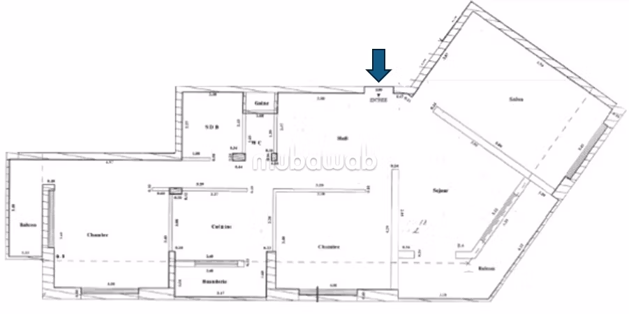 Appartamento di 124m² in affitto a Tabriquet Salé