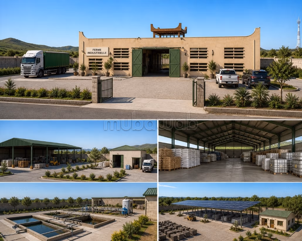 1-hectare land equipped with a well and a stable