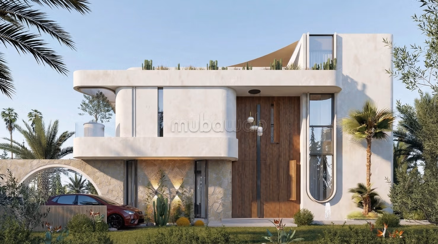 Terrain titré en angle 4 façades 
VNA vue dégagé