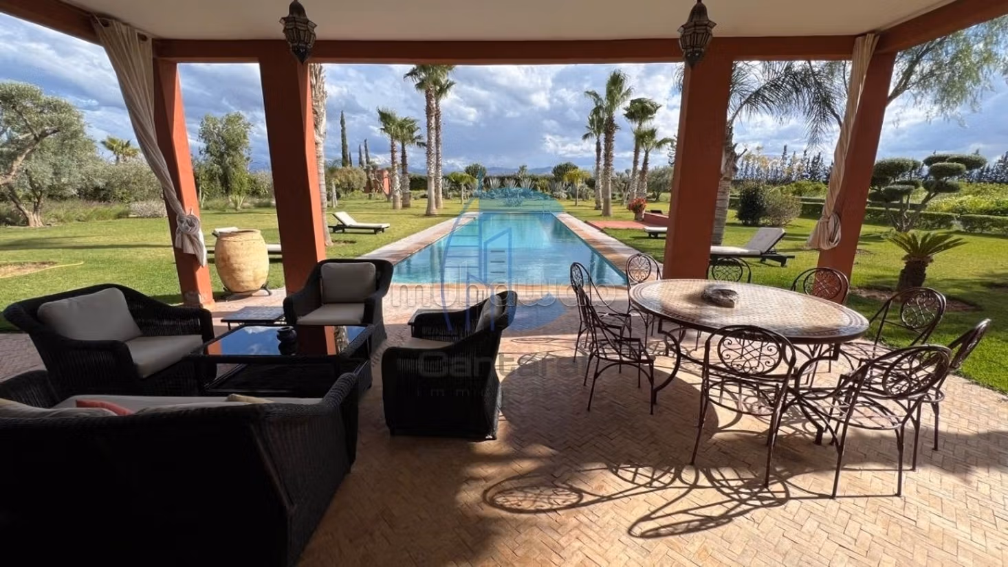 Villa di lusso arredata su 1 ettaro con piscina 26x6 m - strada di Amizmiz, Marrakech
