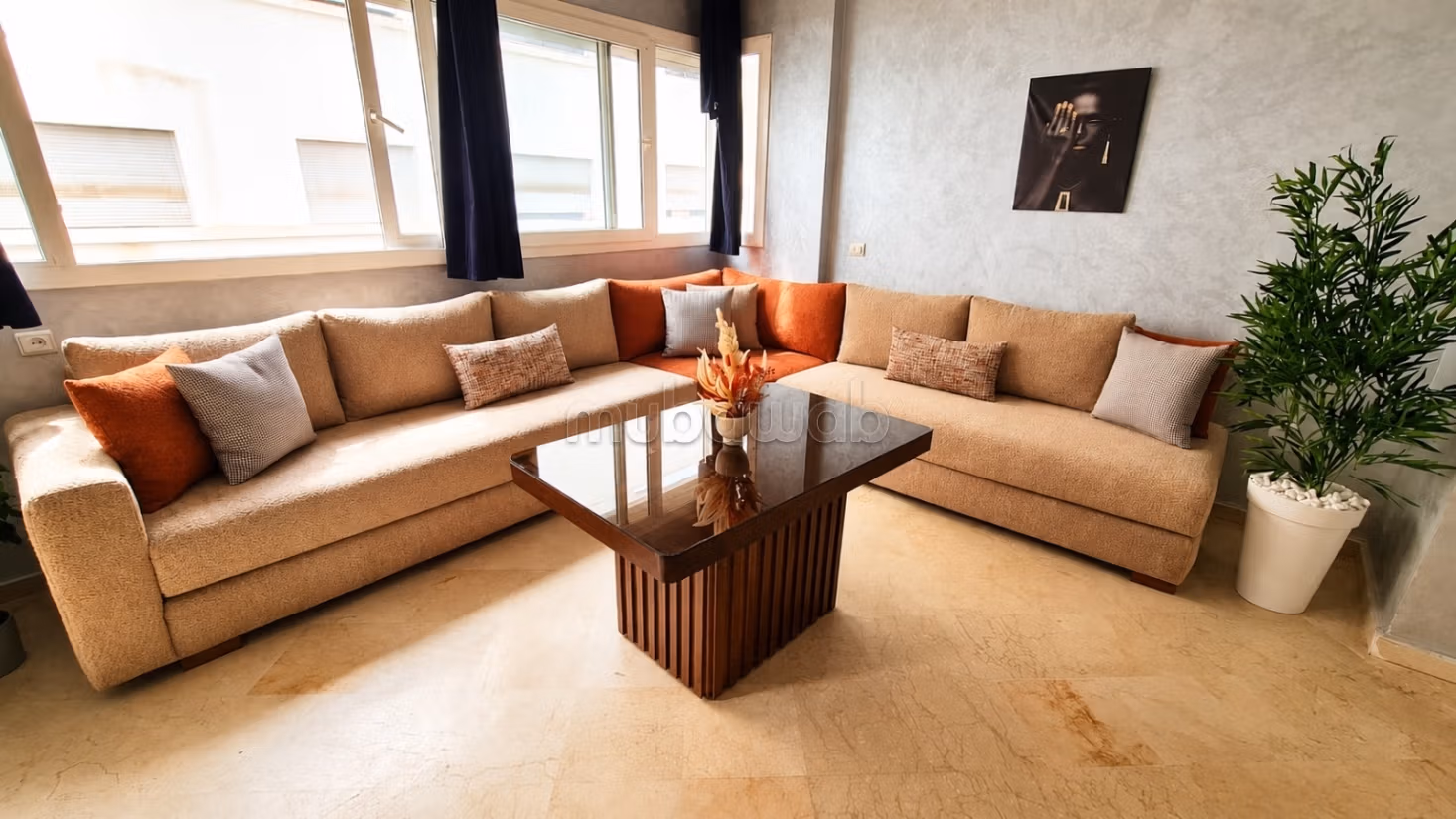 Appartement à louer à Maârif. Pas loin du Twin Center belle chambre meublé
