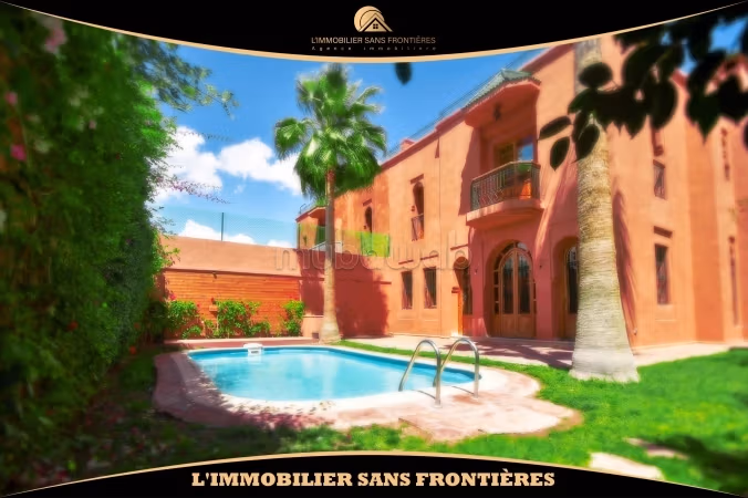 Villa vacía en alquiler en residencia segura con piscina privada – Targa, Marrakech