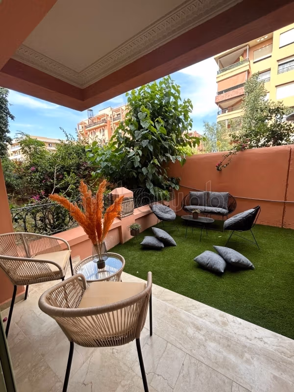 Superb apartment for rent in Hivernage. Area 100 m². Well furnished