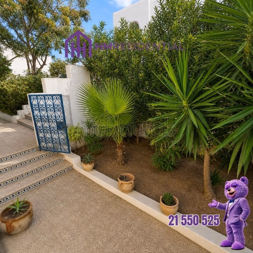 Appartamento S3 ammobiliato con giardino a Gammarth