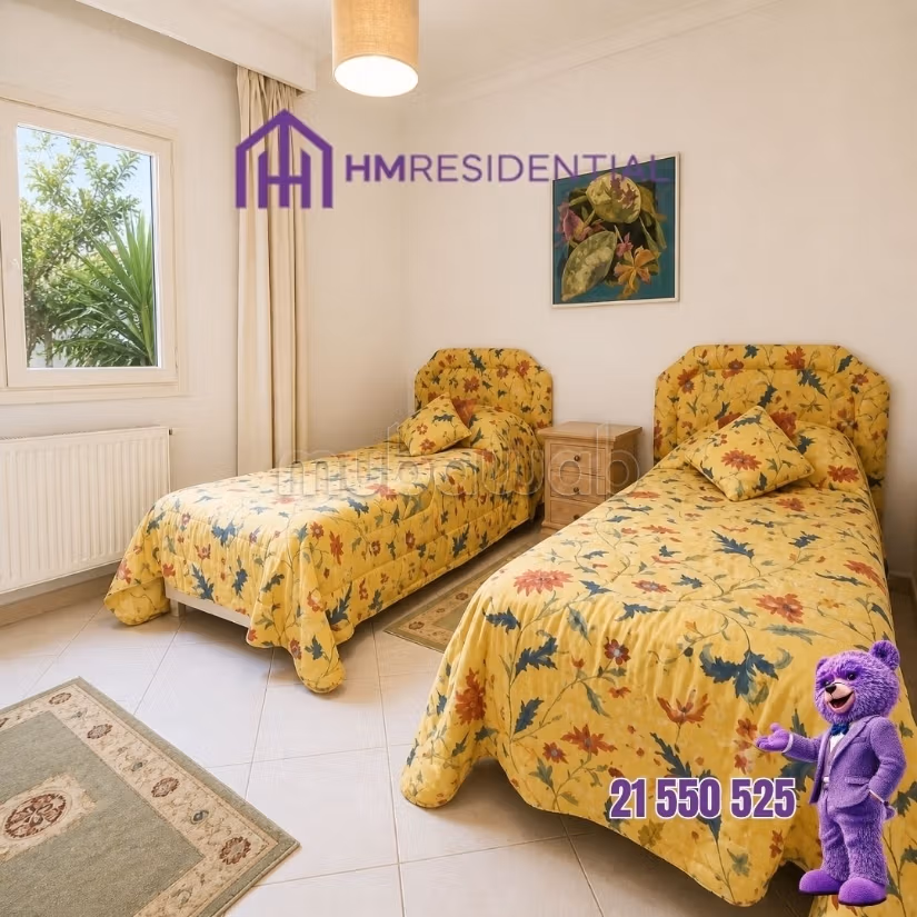 Appartamento S3 ammobiliato con giardino a Gammarth