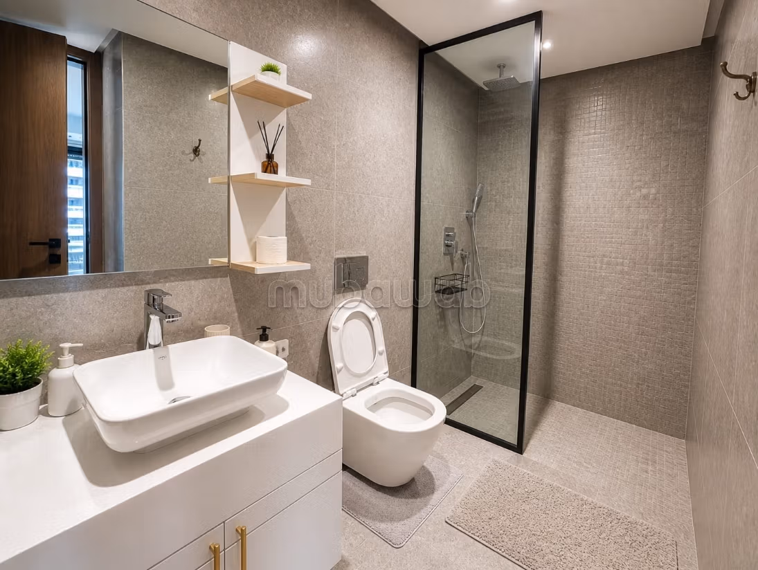 Studio neuf meublé terrasse Piscine CFC premium — 6