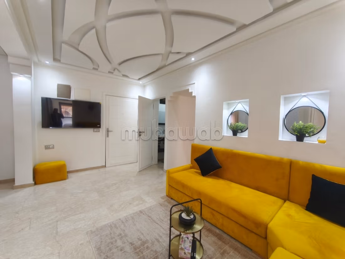 Location appartement 3 chambre meublée à Guéliz. 85 mètre — 3