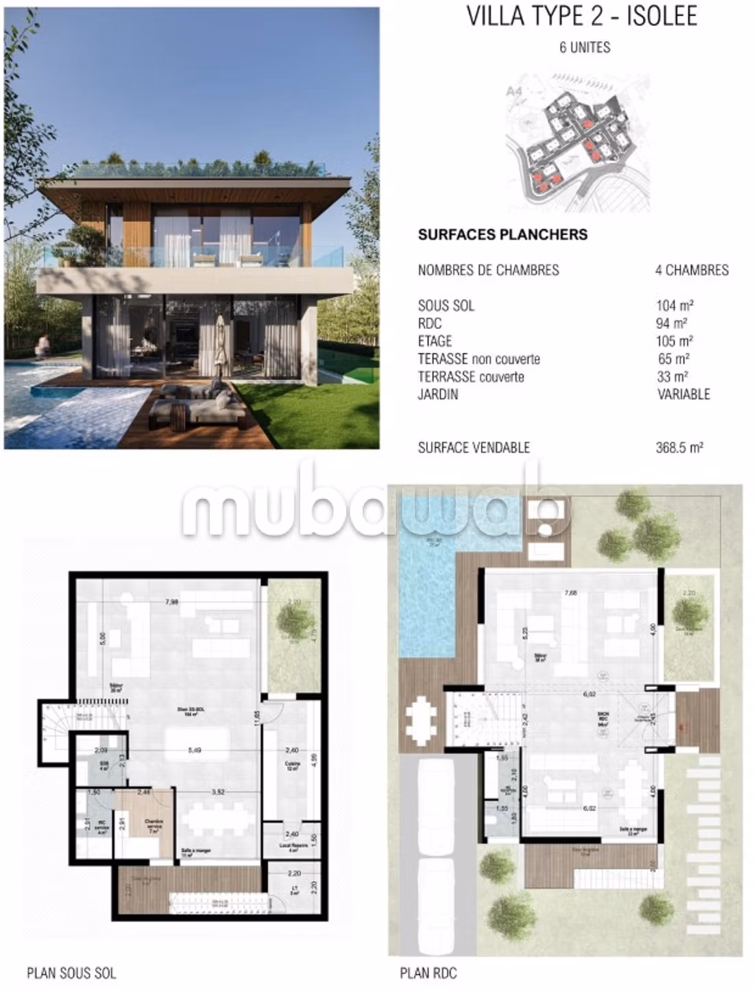 Luxueuses villas – isolées