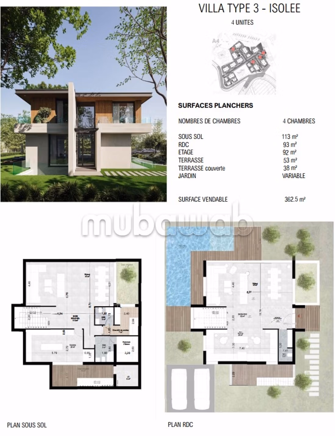 Luxueuses villas – isolées
