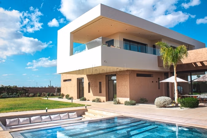 Magnifica casa di lusso in affitto a Ennakhil Palmeraie. 11 locali spaziosi. Ammobiliato