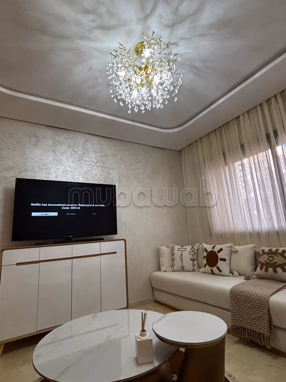 Location d'un appartement moderne meublé à Guéliz