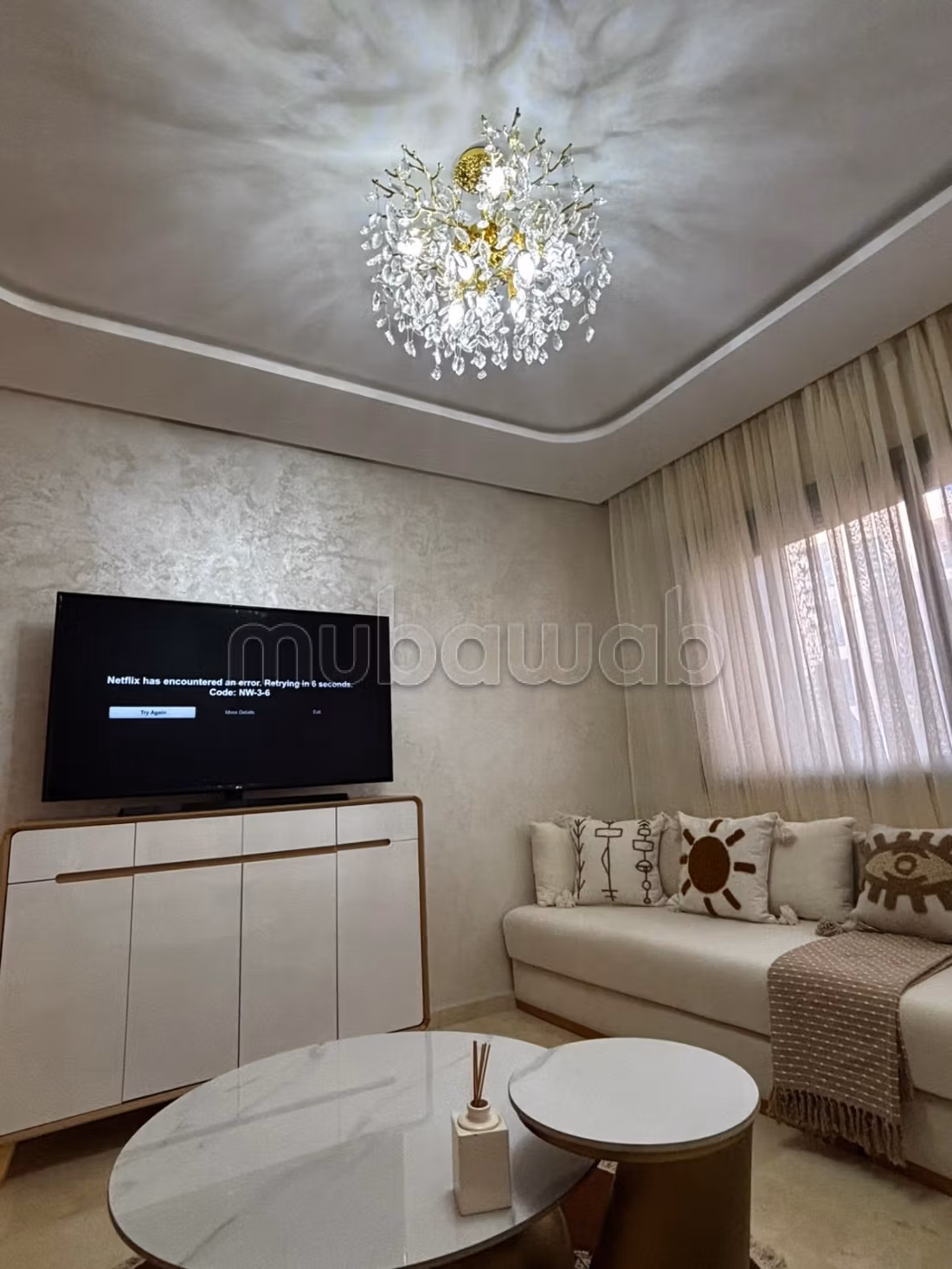 Location d'un appartement moderne meublé à Guéliz