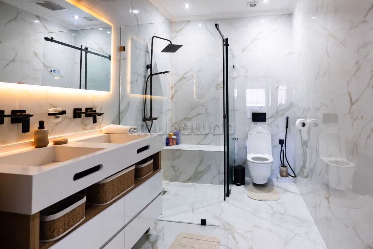 Villas de luxe à louer à Manar. 2 pièces confortables. Piscine et cheminée