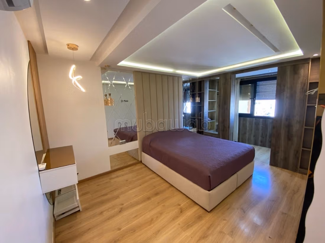 Apartment for rent in val fleuri. 
Total area 100 m². 
Furnishings