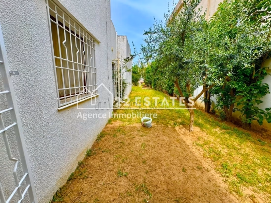 Villa S4 plain pied avec jardin à la Marsa