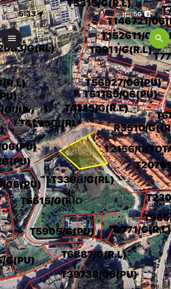 Grond voor het bouwen van een villaproject