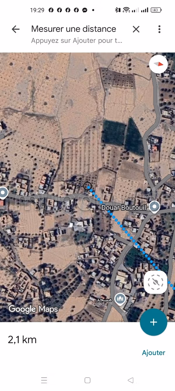 Achat de terrain à Ait Faska.
Surface de 40000 m²