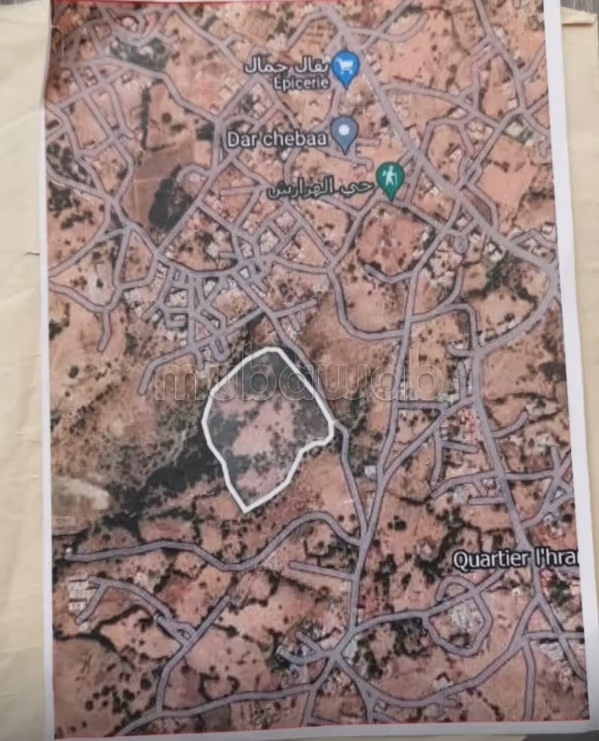 أرض للبيع ب الهرارش 
طنجة. المساحة 22409 م²