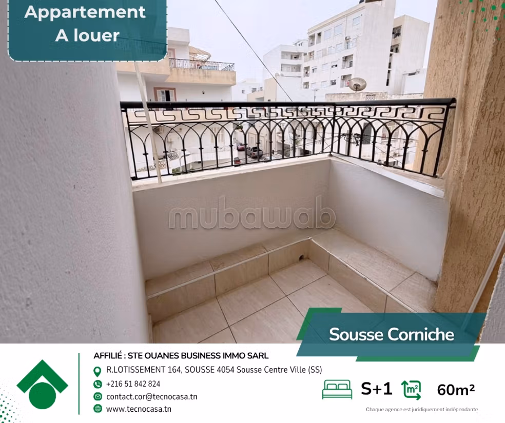 In affitto – appartamento S1 sulla corniche