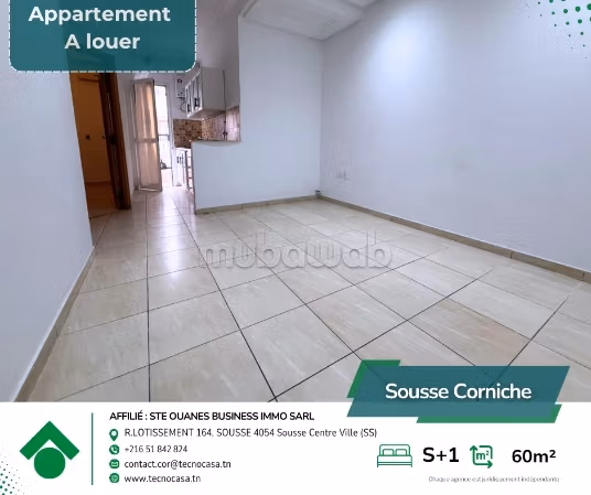 In affitto – appartamento S1 sulla corniche