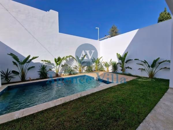 Villa à Carthage s4 avec piscine et jardin