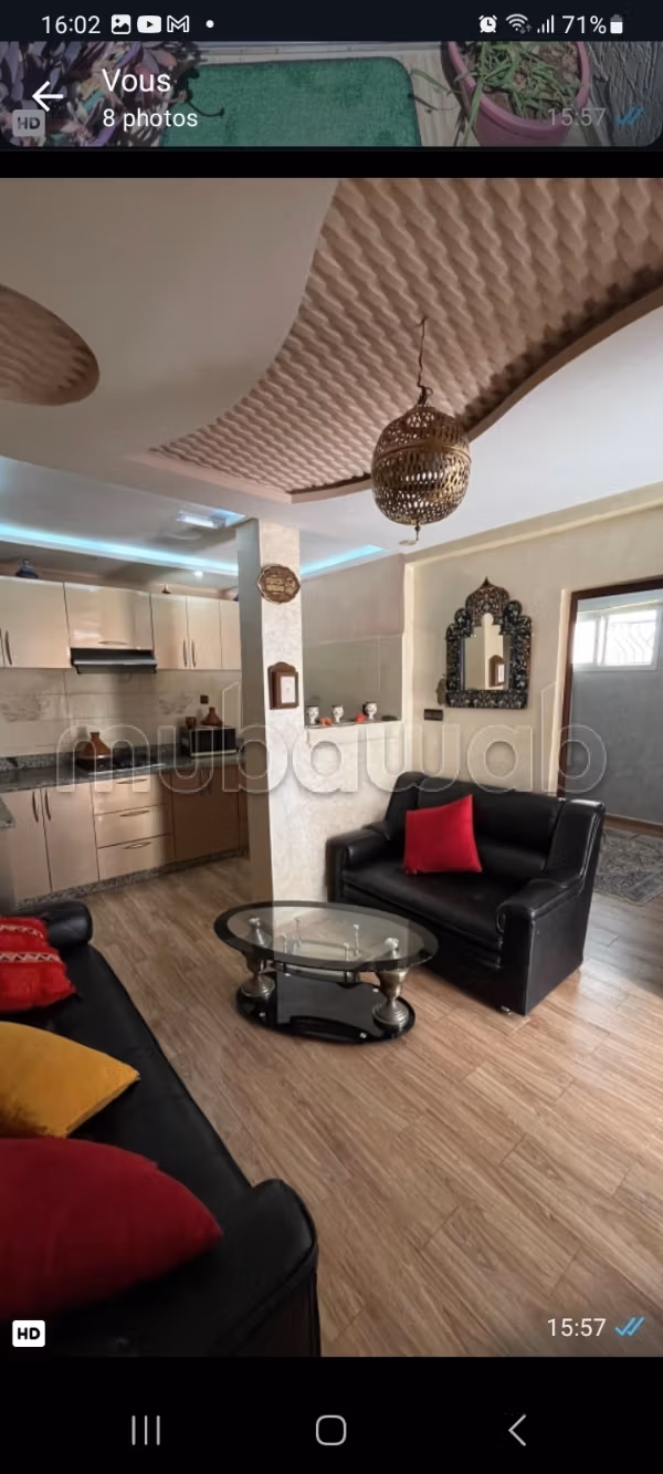 Appartement de vacances à louer à Hay Qods. 1 Pièce. Salon Marocain, sécurité