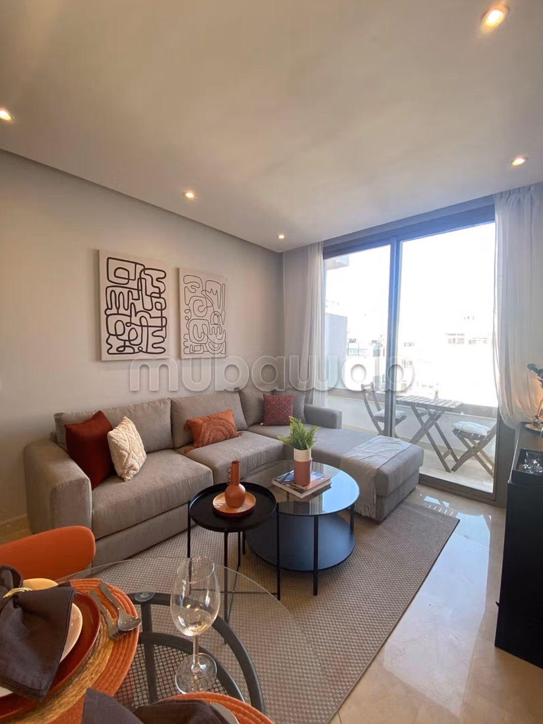 Studio meublé côté racine avec terrasse
