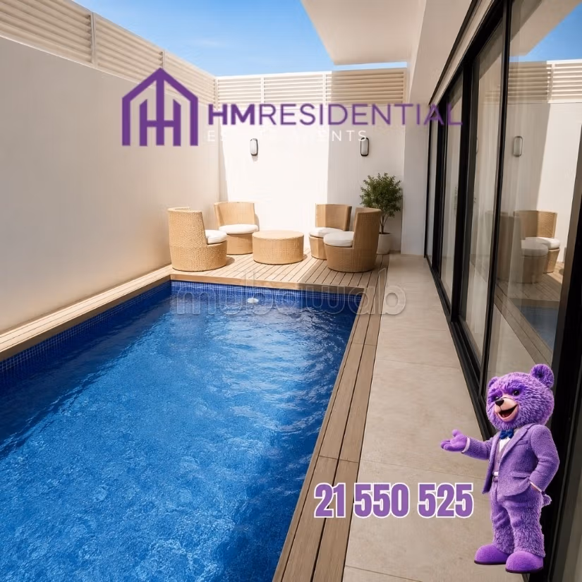 Triplex loft S4 with pool in Gammarth Hills